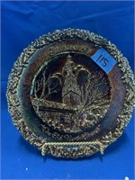 Fenton Carnival 1976 Christmas Plate