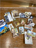 Cards, photos, stamps
