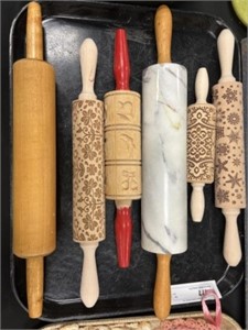 Wood and Marble Rolling Pins