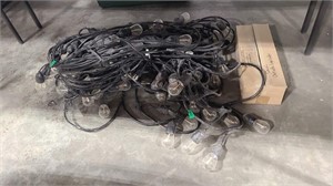 LARGE GROUP OF HANGING OUTDOOR LIGHTS