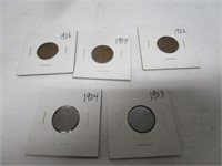 1902, 1903, 1904, 1905, 1906 INDIAN HEAD CENTS