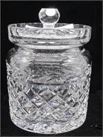 CLEAN WATERFORD BISCUIT JAR 7 IN TALL ALL CLEAN