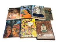 (7) Impressionist, Art Nouveau Coffee Table Books