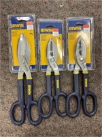 Irwin Mix Tinner Snips x 3 Pcs