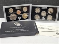 US Mint 225 Anniversary Enhanced UNC Coin Set