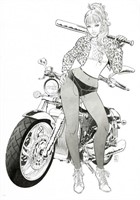 Mika. Illustration originale Harley Quinn