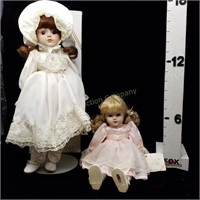 (2) Gorham Petticoats & Lace Musical Dolls