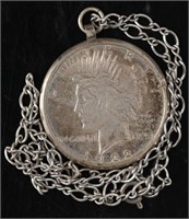 Peace Dollar Coin Necklace