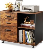 DEVAISE 3-Drawer Wood File Cabinet, Mobile Lateral