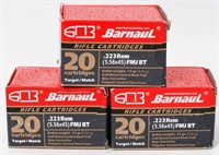 60 Rounds of Barnaul .223 Rem Ammunition