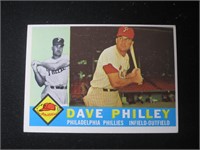 1960 TOPPS #52 DAVE PHILLEY PHILLIES VINTAGE