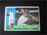 1960 TOPPS #172 WILLIE KIRKLAND GIANTS