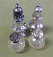Set of Sterling Shakers & St. Top Shakers