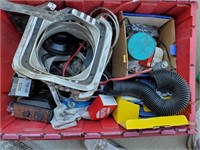 Tub of Mostly Used Car Parts