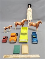 Vintage Toys: Horses, Cars, Doll