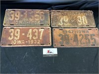 Vintage License plates