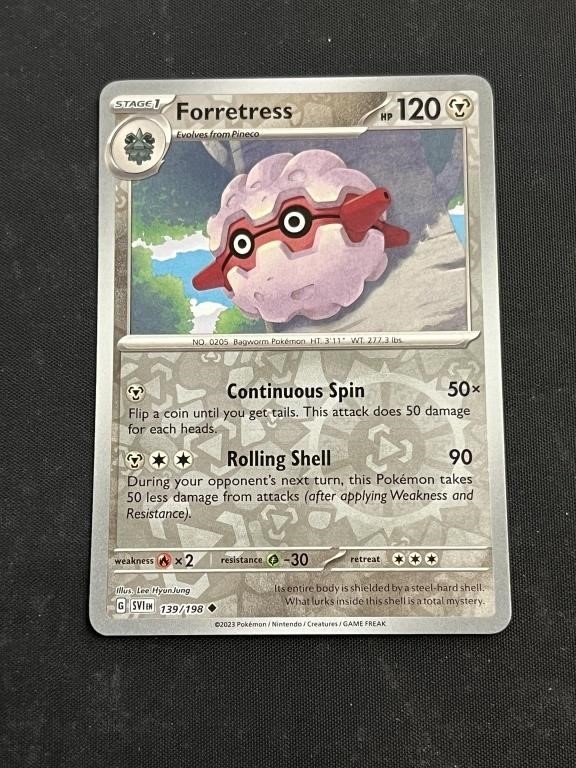 Forretress Hologram Pokémon Card