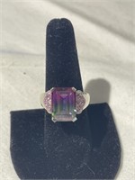 Bi-Color Topaz Ring - 925