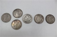 1889, 1890, 1891, 1903, & 1904 Morgan Dollars