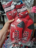 Five Packs of Six Chicago Bulls Socks - New