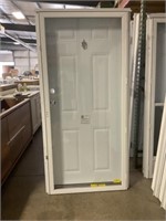 36"x76" RH Steel Door/Storm Door Combo