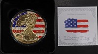 2016 AMERICAN SILVER EAGLE 24KT GOLD