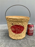 Vintage Paper Mache Bait Bucket