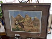 LIMITED EDITION 224/350 LITHOGRAPH "GOLDEN EAGLE"
