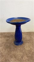 Glazed Terra Cotta Bird Bath