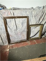 Two Large Wooden Picture Frames