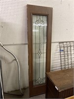 Stained glass door section