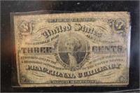 1863 3 Cent Fractional Currency