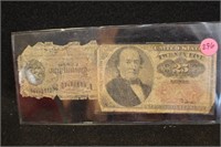 Lot of 2 1860's Fractional Notes