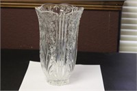 A Clear Press Glass Vase