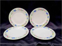 4 Vintage China Pearl 10" plates