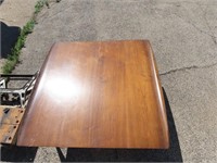 Vintage wood corner table.