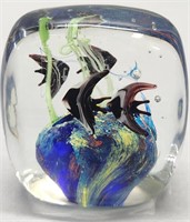 Art Glass Aquarium Fish Paperweight