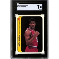 1986 Fleer Sticker Julius Erving Sgc 7