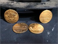 1973 Kona Dollar, Maui Dollar, Hilo Dollar &