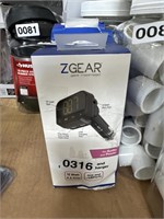 ZGEAR FM TRANS. & CAR CHARGER SET OF 4 RETAIL $40