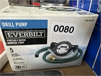 EVERBILT DRILL PUMP RETAIL $30