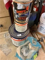 LOT OF PAINT AND SUPPLIES