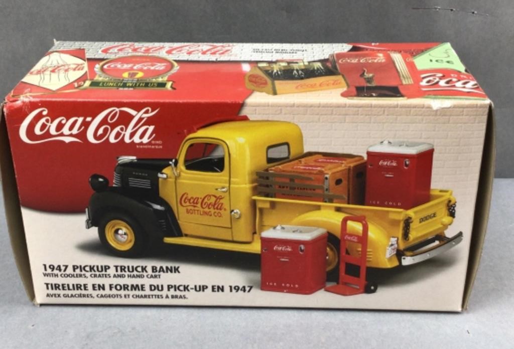 Coca Cola 1947 pickup truck bank