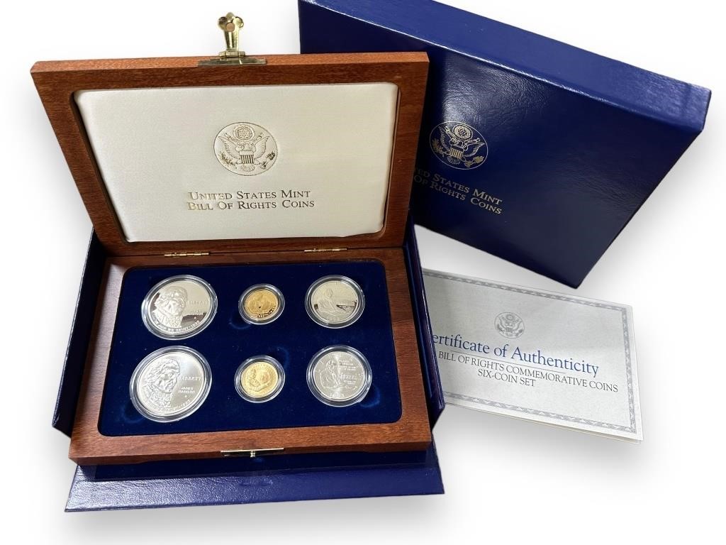 1993 U.S Bill of Rights Gold & Silver Coin Set