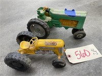 Metal Tractor 8" & Gay Plastic Tractor 7"