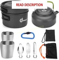 Odoland Camping Cookware Kit
