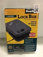 SNAP SAFE LOCK BOX WITH COMBINATION LOCK
