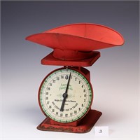 Antique red American Family scale