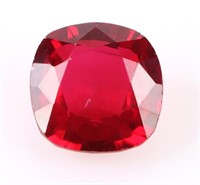 17.30CT CUSHION-CUT RED RUBY LOOSE GEMSTONE