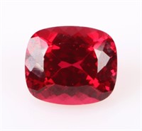 15.70CT CUSHION-CUT RED RUBY LOOSE GEMSTONE